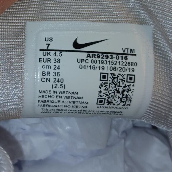 Nike Air Max 720 Women's Light Gray Running Sneakers - Size 7 - Picture 6 of 6